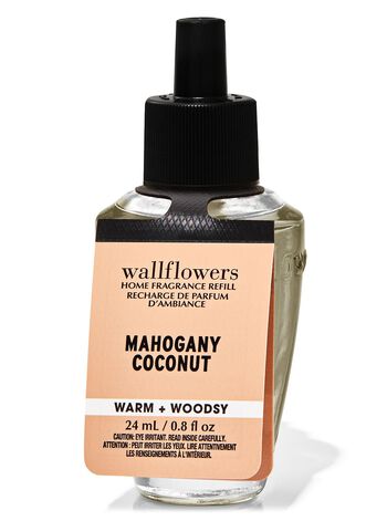 Tinh Dầu X&ocirc;ng Ph&ograve;ng Mahogany Coconut Wallflowers Fragrance Refill Tinh Dầu X&ocirc;ng Ph&ograve;ng