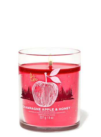 Champagne Apple & Honey Signature Single Wick Candle Nến 1 Bấc