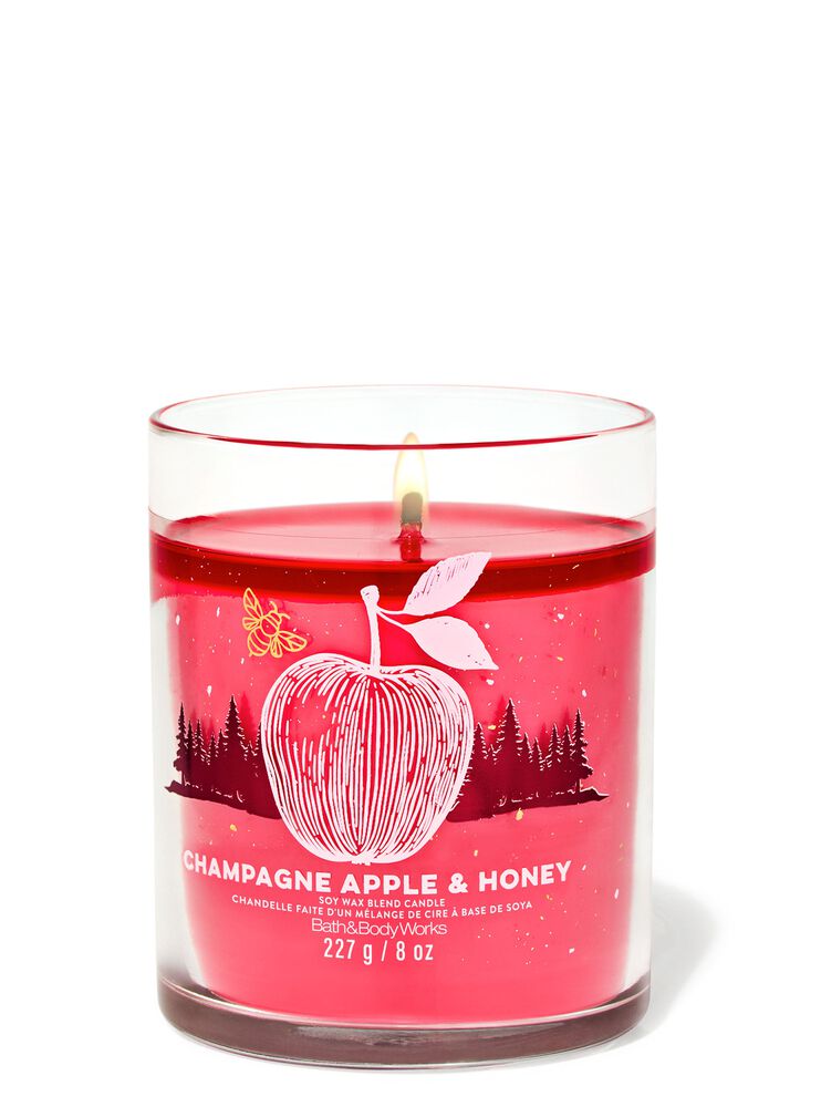 Champagne Apple & Honey Signature Single Wick Candle Nến 1 Bấc