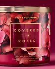 Nến 3 Bấc Covered In Roses 3-Wick Candle image number null
