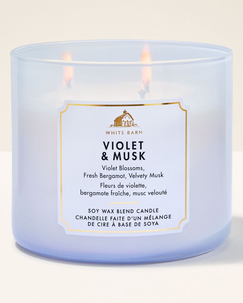 Nến 3 Bấc Violet & Musk 3-Wick Candle 3-Wick Candle