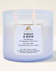 Nến 3 Bấc Violet & Musk 3-Wick Candle image number null