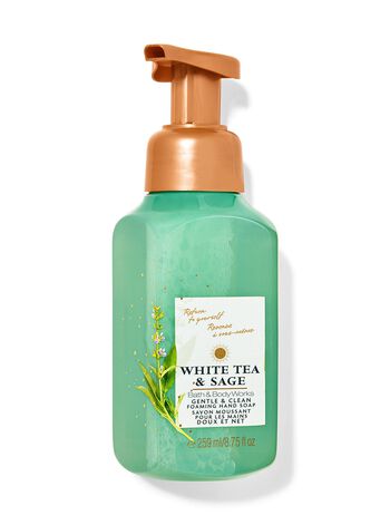White Tea & Sage Gentle & Clean Foaming Hand Soap White Tea & Sage Gentle & Clean Foaming Hand Soap