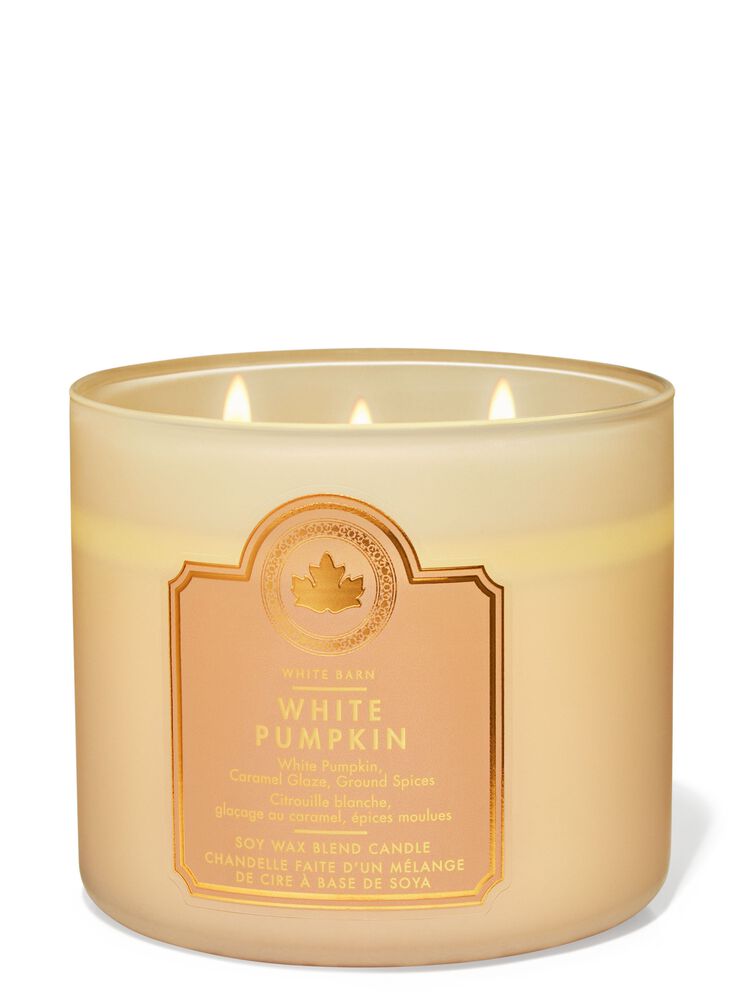 White Pumpkin 3-Wick Candle Nến 3 Bấc