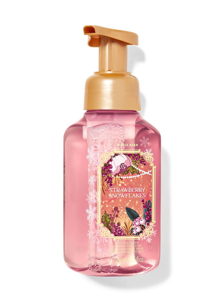 Nước Rửa Tay Tạo Bọt L&agrave;m Sạch & Dịu Nhẹ Strawberry Snowflakes Gentle & Clean Foaming Hand Soap Nước Rửa Tay Tạo Bọt