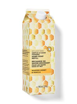 Nước Rửa Tay Dạng Hộp Whipped Honey & Vanilla Gentle & Clean Foaming Hand Sữap Refill