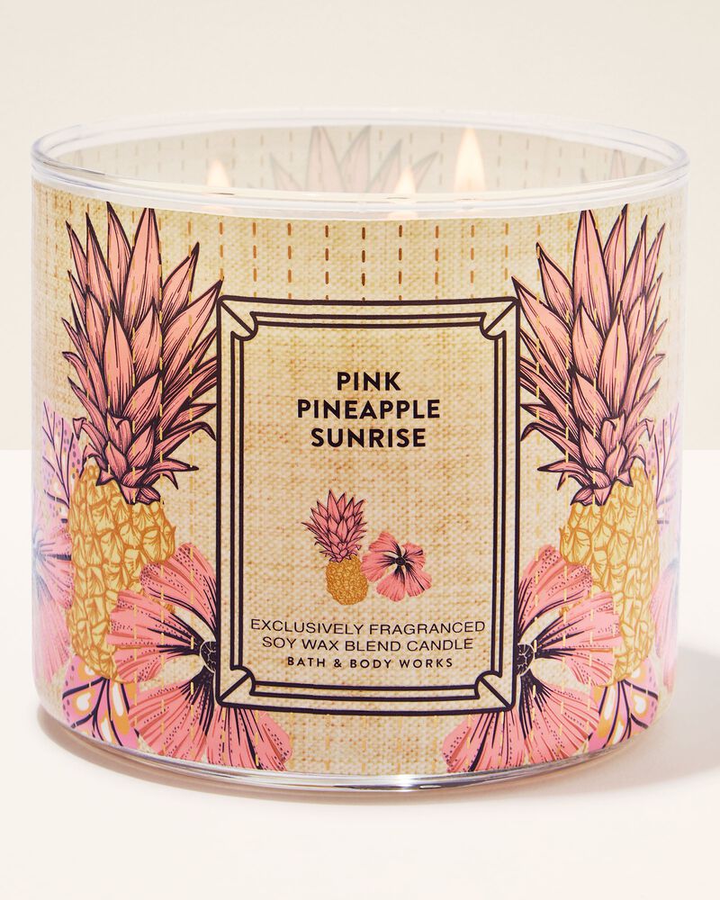 Nến 3 Bấc Pink Pineapple Sunrise 3-Wick Candle 3-Wick Candle