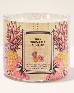 Nến 3 Bấc Pink Pineapple Sunrise 3-Wick Candle image number null