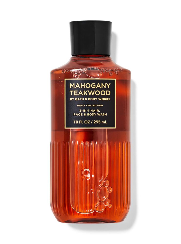 Sữa Tắm 3 trong 1 (cho tóc, mặt & cơ thể) Mahogany Teakwood 3-in-1 Hair, Face & Body Wash Sữa Tắm & Gel Tắm