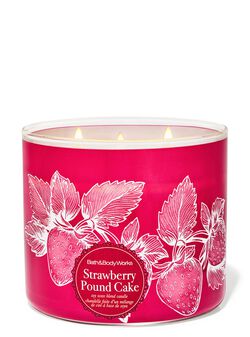 Nến 3 Bấc Strawberry Pound Cake 3-Wick Candle