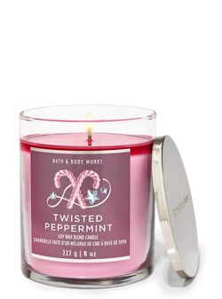 Nến 1 Bấc Twisted Peppermint Single Wick Candle