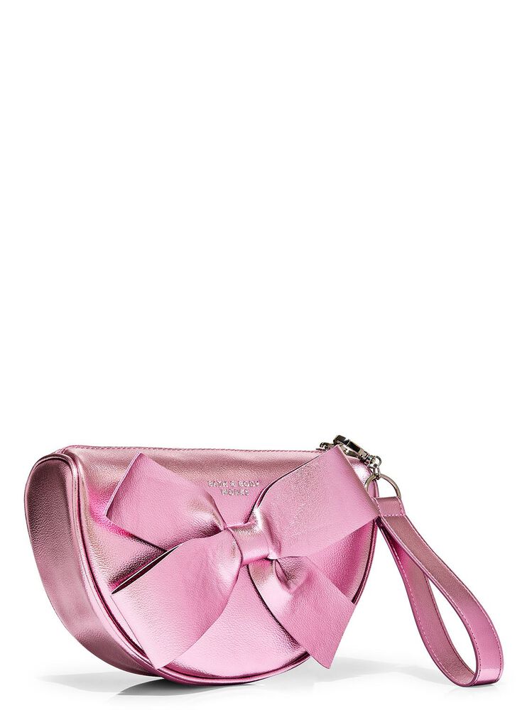T&uacute;i Mỹ Phẩm Metallic Bow Cosmetic Bag T&uacute;i Mỹ Phẩm