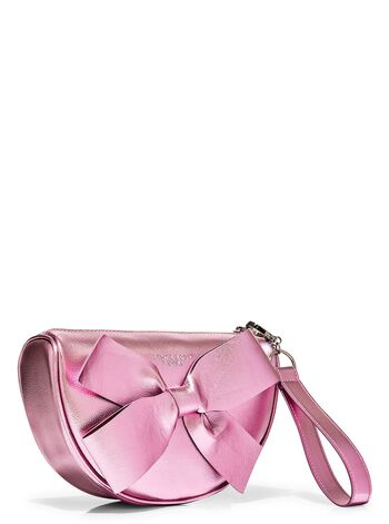 T&uacute;i Mỹ Phẩm Metallic Bow Cosmetic Bag T&uacute;i Mỹ Phẩm