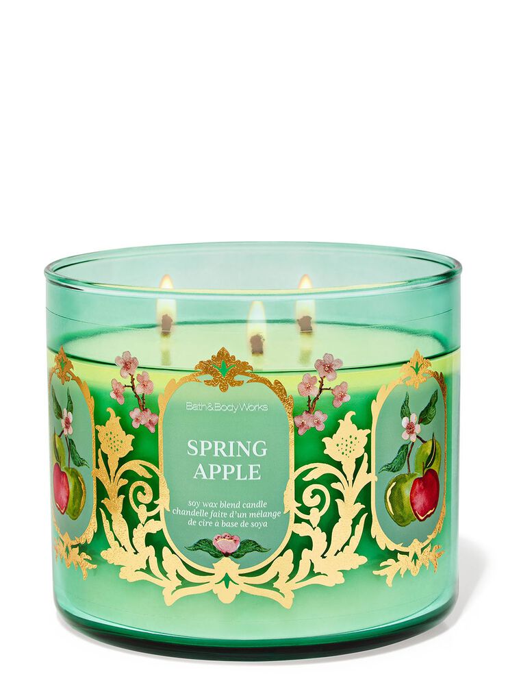 Nến 3 Bấc Spring Apple 3-Wick Candle Nến 3 Bấc