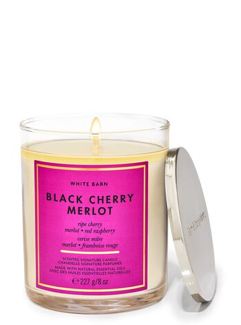 Black Cherry Merlot Signature Single Wick Candle Nến 1 tim Black Cherry Merlot Single Wick Candle