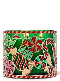 Giá Đỡ Nến 3 Bấc Peppermint Candies 3-Wick Candle Holder