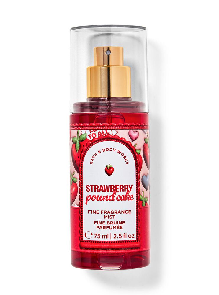 Xịt thơm toàn thân mini Strawberry Pound Cake Travel Size Fine Fragrance Mist Xịt Thơm Cơ Thể