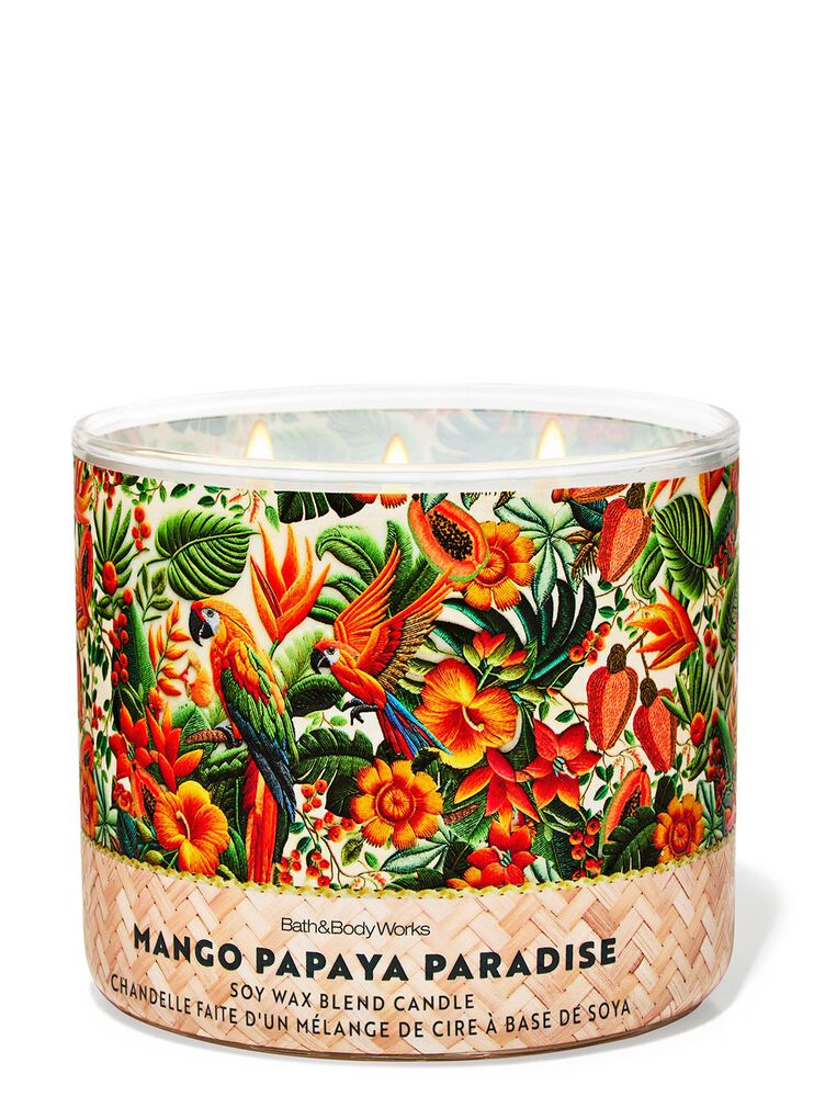 Nến 3 Bấc Mango Papaya Paradise 3-Wick Candle Nến 3 Bấc