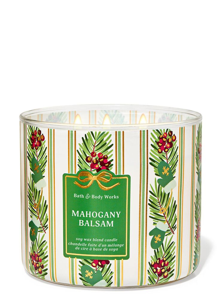 Nến 3 Bấc Mahogany Balsam 3-Wick Candle Nến 3 Bấc
