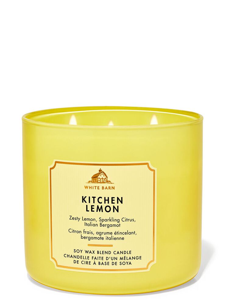 Nến 3 Bấc Kitchen Lemon 3-Wick Candle Nến 3 Bấc