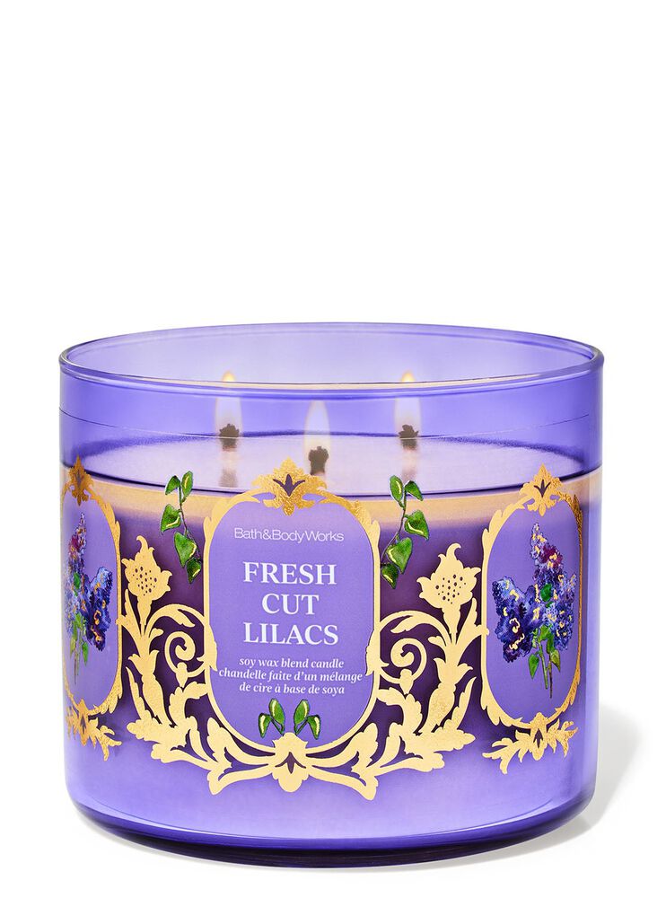 Fresh Cut Lilacs 3-Wick Candle Nến 3 Bấc
