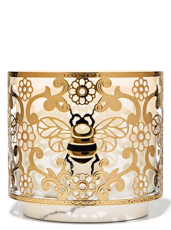 Elegant Bee 3-Wick Candle Holder Giá Đỡ Nến 3 Bấc