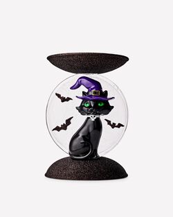 Đế Nến 3 Bấc Light-up Cat and Moon Pedestal 3-Wick Candle Holder