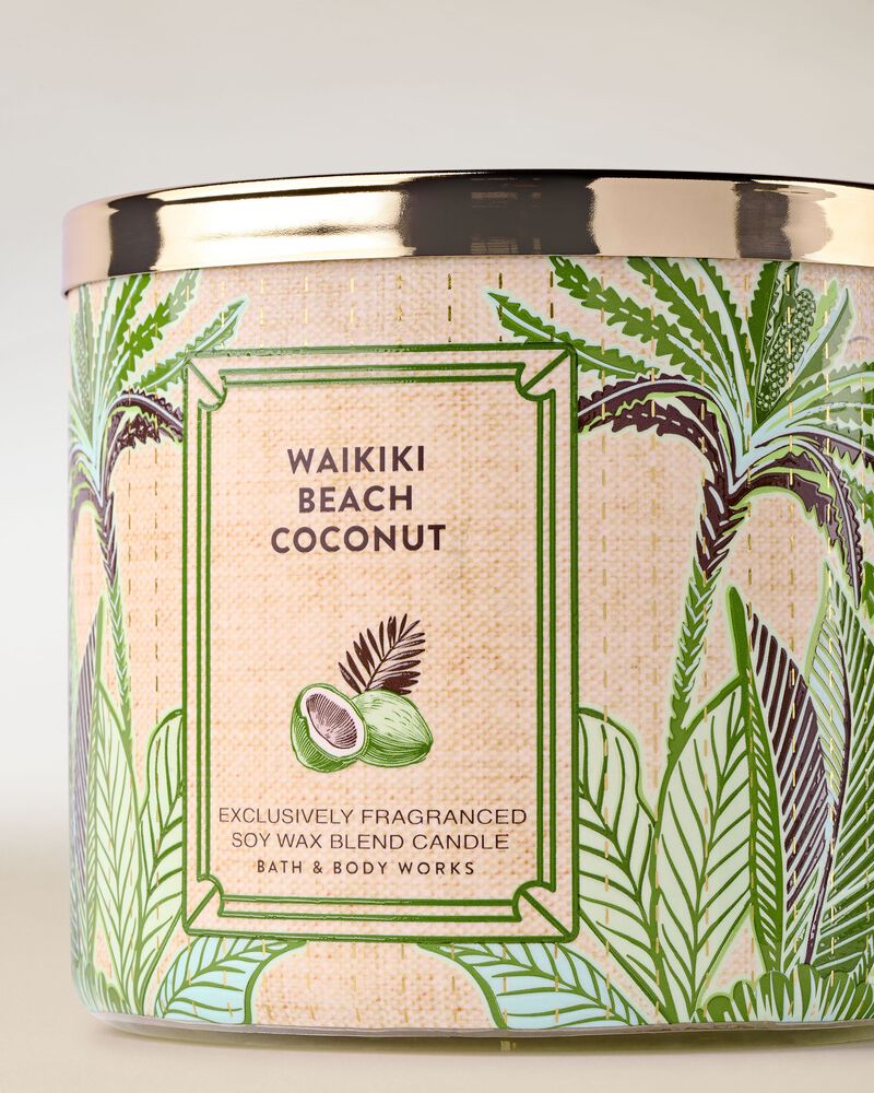 Nến 3 Bấc Waikiki Beach Coconut 3-Wick Candle 3-Wick Candle