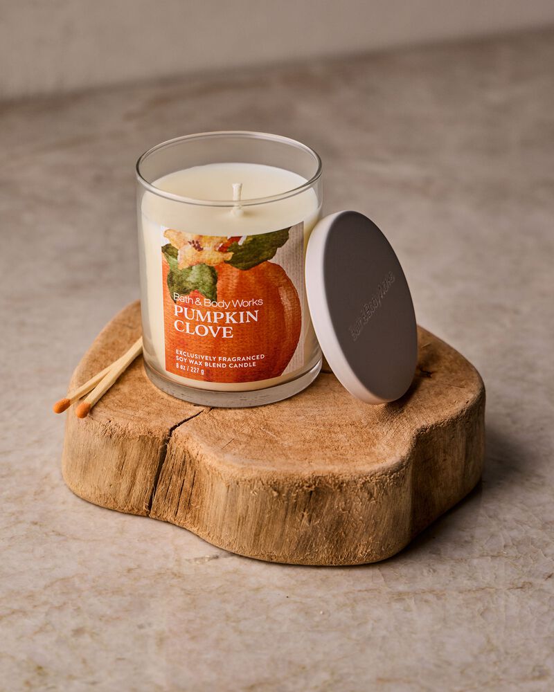 Nến 1 Bấc Pumpkin Clove Single Wick Candle Single Wick Candle