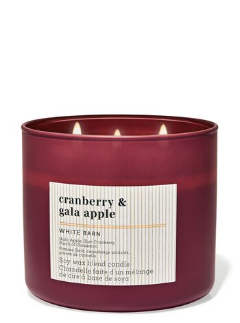 Cranberry & Gala Apple 3-Wick Candle Nến 3 Bấc