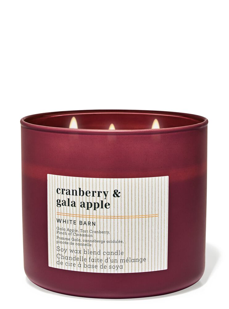 Cranberry & Gala Apple 3-Wick Candle Nến 3 Bấc