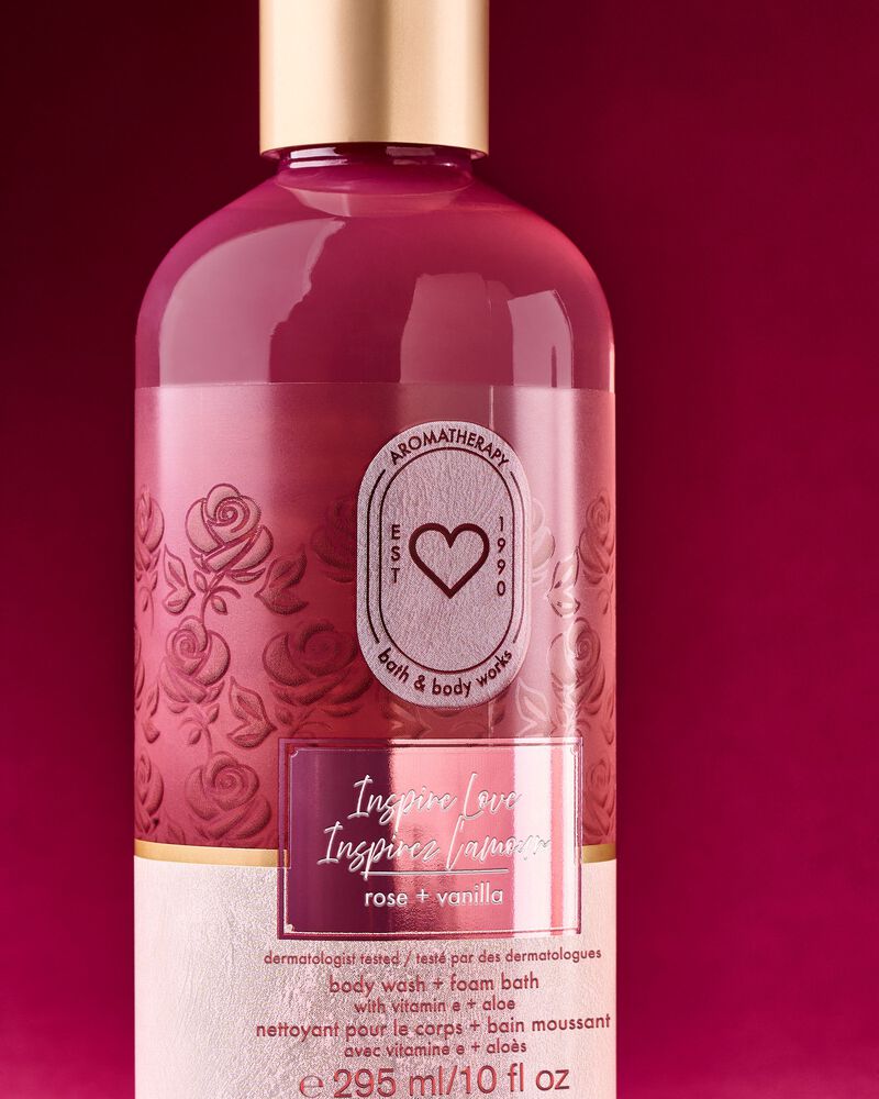 Sữa Tắm & Bọt Tắm Inspire Love: Rose + Vanilla Body Wash & Foam Bath Body Wash & Foam Bath
