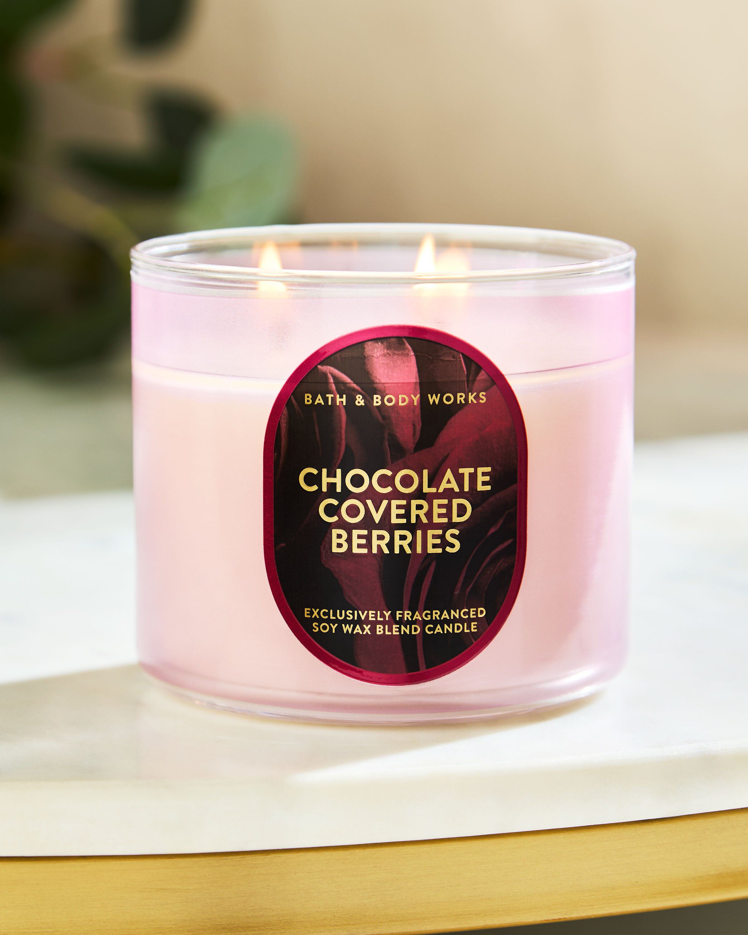 Shop Chocolate Covered Berries 3-Wick Candle | Bath & Body Works