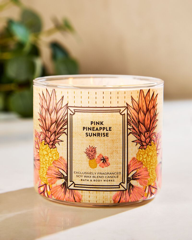 Nến 3 Bấc Pink Pineapple Sunrise 3-Wick Candle 3-Wick Candle