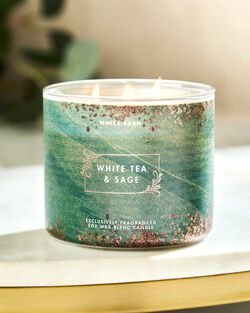 Nến 3 Bấc White Tea & Sage 3-Wick Candle image number null