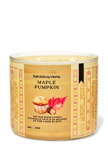 Maple Pumpkin 3-Wick Candle Nến 3 Bấc