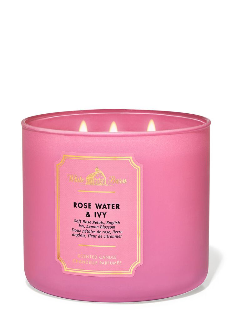 Rose Water & Ivy 3-Wick Candle 3-Wick Candle