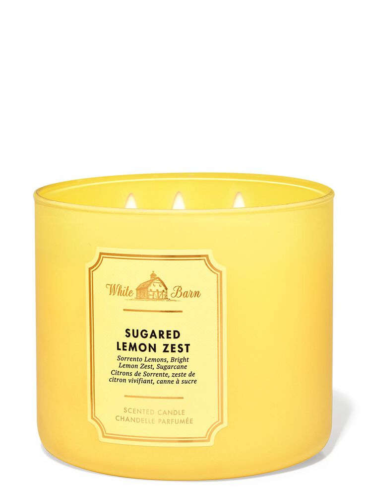 Sugared Lemon Zest 3-Wick Candle Nến 3 tim