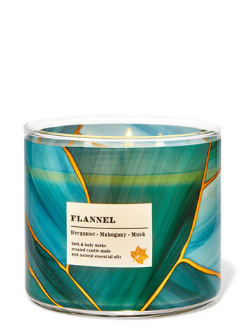 Flannel 3-Wick Candle Nến 3 tim Flannel 3-Wick Candle