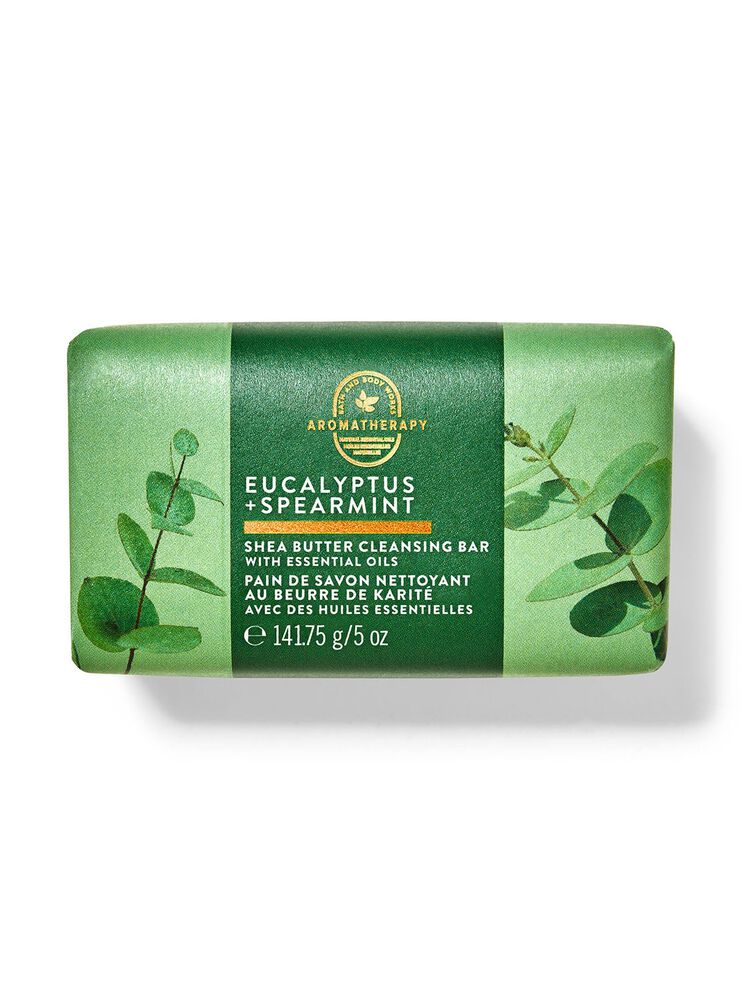 X&agrave; Ph&ograve;ng Cục Bơ Hạt Mỡ Eucalyptus Spearmint Shea Butter Cleansing Bar X&agrave; Ph&ograve;ng Cục