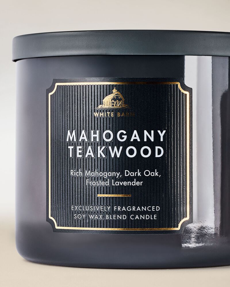 Nến 3 Bấc Mahogany Teakwood 3-Wick Candle 3-Wick Candle