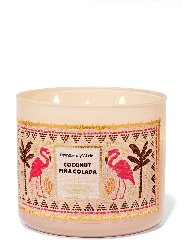 Coconut Pina Colada 3-Wick Candle Nến 3 tim