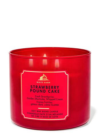 Strawberry Pound Cake 3-Wick Candle Nến 3 tim