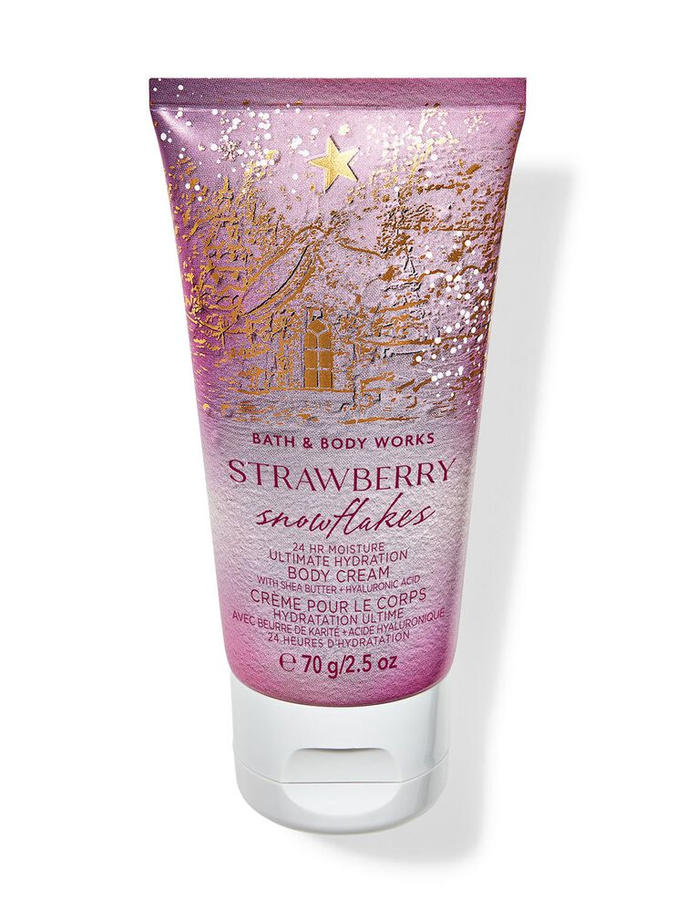 Kem Dưỡng Thể Mini Size Strawberry Snowflakes Travel Size Ultimate Hydration Body Cream Kem Dưỡng Thể
