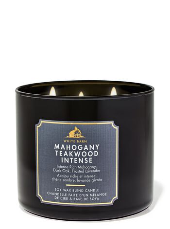 Mahogany Teakwood Intense 3-Wick Candle Nến 3 tim