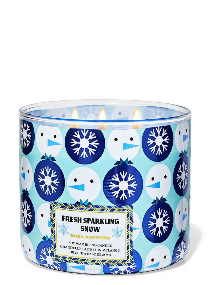 Fresh Sparkling Snow 3-Wick Candle Nến 3 Bấc