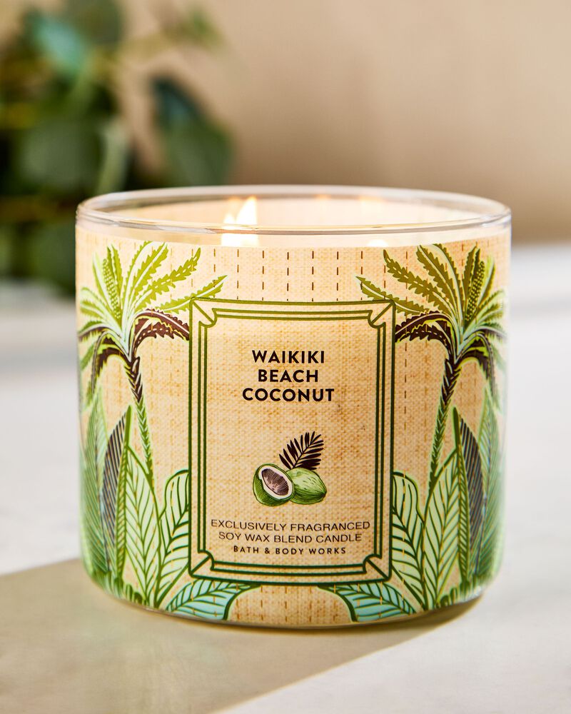 Nến 3 Bấc Waikiki Beach Coconut 3-Wick Candle 3-Wick Candle