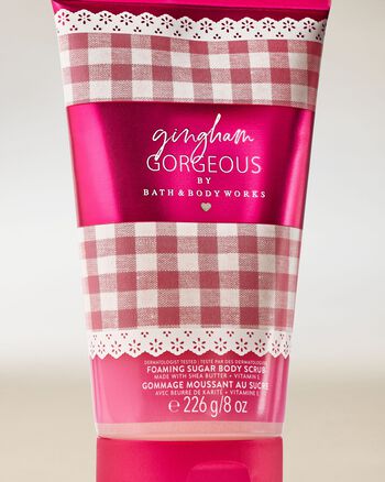 Tẩy Tế B&agrave;o Chết To&agrave;n Th&acirc;n Gingham Gorgeous Foaming Sugar Body Scrub Foaming Sugar Body Scrub