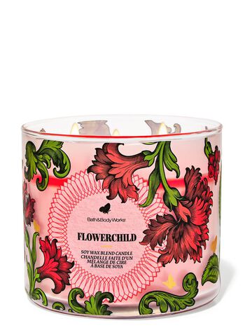 Flowerchild 3-Wick Candle Nến 3 tim Flowerchild 3-Wick Candle
