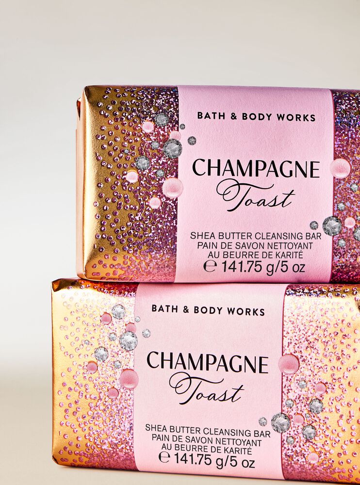 X&agrave; Ph&ograve;ng Cục Champagne Toast Shea Butter Cleansing Bar Shea Butter Cleansing Bar